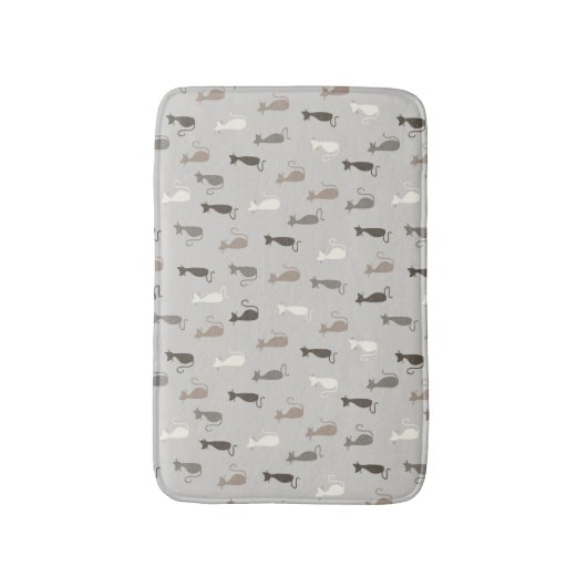 Kattenpatroon Badmat (Voorkant Verticaal)