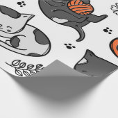 Kattenpatroon Cadeaupapier (Hoek)