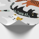 Kattenpatroon Cadeaupapier (Hoek)