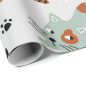 Kattenpatroon Cadeaupapier (Rol Hoek)