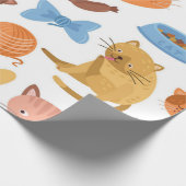 Kattenpatroon Cadeaupapier (Hoek)