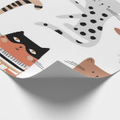 Kattenpatroon Cadeaupapier (Hoek)