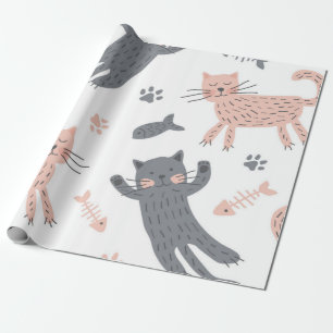Kattenpatroon Cadeaupapier