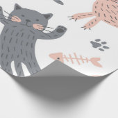 Kattenpatroon Cadeaupapier (Hoek)