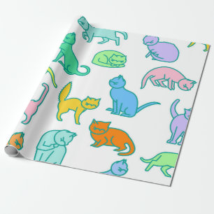Kattenpatroon Cadeaupapier