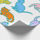 Kattenpatroon Cadeaupapier (Hoek)