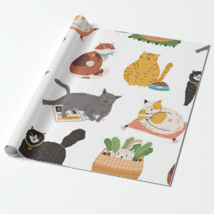 Kattenpatroon Cadeaupapier