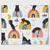 Kattenpatroon Cadeaupapier (Vlak)