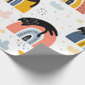 Kattenpatroon Cadeaupapier (Hoek)