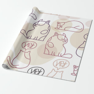 Kattenpatroon Cadeaupapier