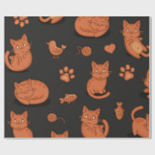 Kattenpatroon Cadeaupapier (Vlak)