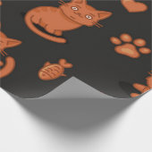 Kattenpatroon Cadeaupapier (Hoek)