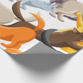 Kattenpatroon Cadeaupapier (Hoek)