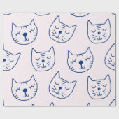 Kattenpatroon Cadeaupapier (Vlak)