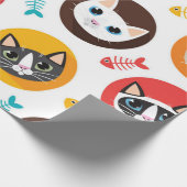 Kattenpatroon Cadeaupapier (Hoek)