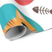 Kattenpatroon Cadeaupapier (Rol Hoek)