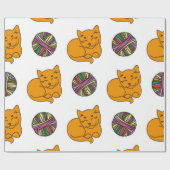 Kattenpatroon Cadeaupapier (Vlak)