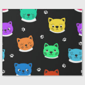 Kattenpatroon Cadeaupapier (Vlak)
