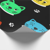 Kattenpatroon Cadeaupapier (Hoek)