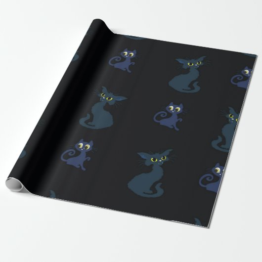 Kattenpatroon Cadeaupapier (Uitgerold)