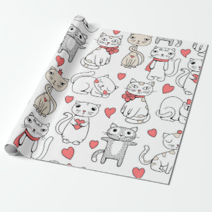 Kattenpatroon Cadeaupapier