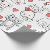 Kattenpatroon Cadeaupapier (Hoek)