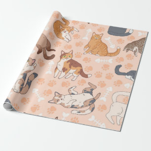 Kattenpatroon Cadeaupapier