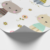 Kattenpatroon Cadeaupapier (Hoek)