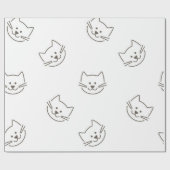 Kattenpatroon Cadeaupapier (Vlak)