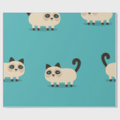 Kattenpatroon Cadeaupapier (Vlak)