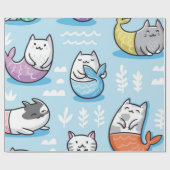 Kattenpatroon Cadeaupapier (Vlak)