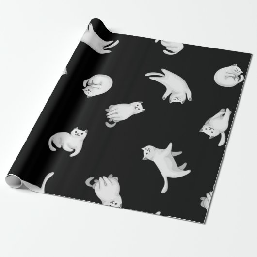 Kattenpatroon Cadeaupapier (Uitgerold)