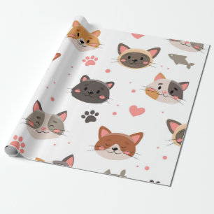 Kattenpatroon Cadeaupapier