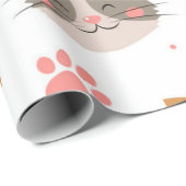 Kattenpatroon Cadeaupapier (Rol Hoek)