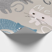 Kattenpatroon Cadeaupapier (Hoek)