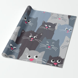 Kattenpatroon Cadeaupapier