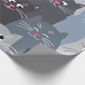 Kattenpatroon Cadeaupapier (Hoek)
