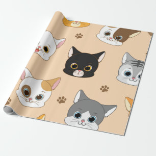 Kattenpatroon Cadeaupapier