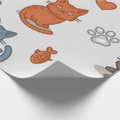 Kattenpatroon Cadeaupapier (Hoek)