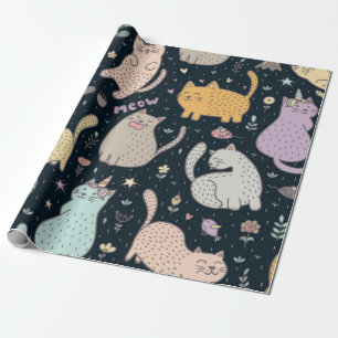 Kattenpatroon Cadeaupapier