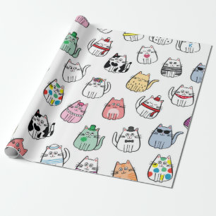 Kattenpatroon Cadeaupapier