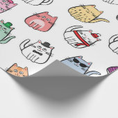 Kattenpatroon Cadeaupapier (Hoek)