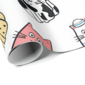 Kattenpatroon Cadeaupapier (Rol Hoek)