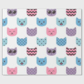 Kattenpatroon Cadeaupapier (Vlak)