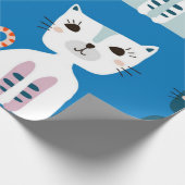 Kattenpatroon Cadeaupapier (Hoek)