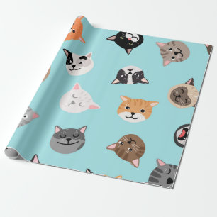 Kattenpatroon Cadeaupapier