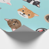 Kattenpatroon Cadeaupapier (Hoek)