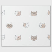 Kattenpatroon Cadeaupapier (Vlak)