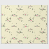 Kattenpatroon Cadeaupapier (Vlak)