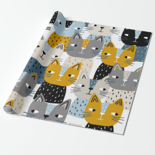 Kattenpatroon Cadeaupapier